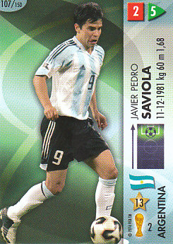 Javier Pedro Saviola Argentina Panini World Cup 2006 #107